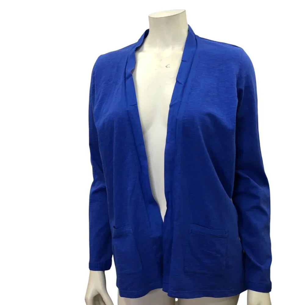 TALBOTS COTTON OPEN‎ CARDIGAN PET MD